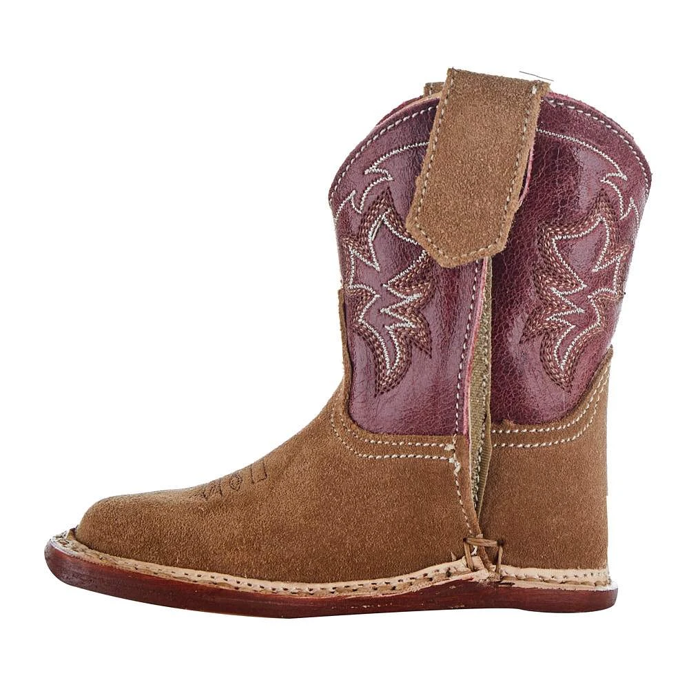 Roper NRS Exclusive Infant Footwear Suede Vamp Red Shaft Cowboy Boot 2 Roper NRS Exclusive Infant Footwear Suede Vamp Red Shaft Cowboy Boot - Image 2