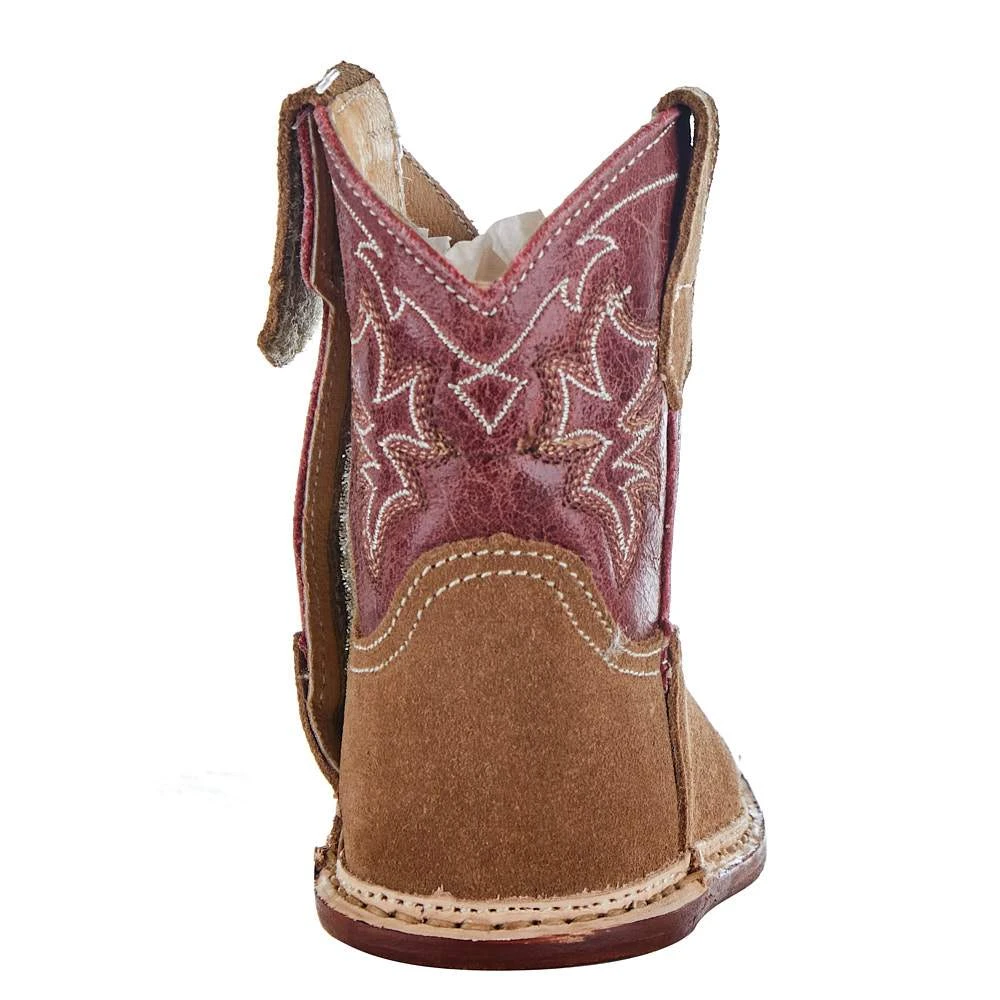 Roper NRS Exclusive Infant Footwear Suede Vamp Red Shaft Cowboy Boot 3 Roper NRS Exclusive Infant Footwear Suede Vamp Red Shaft Cowboy Boot - Image 3