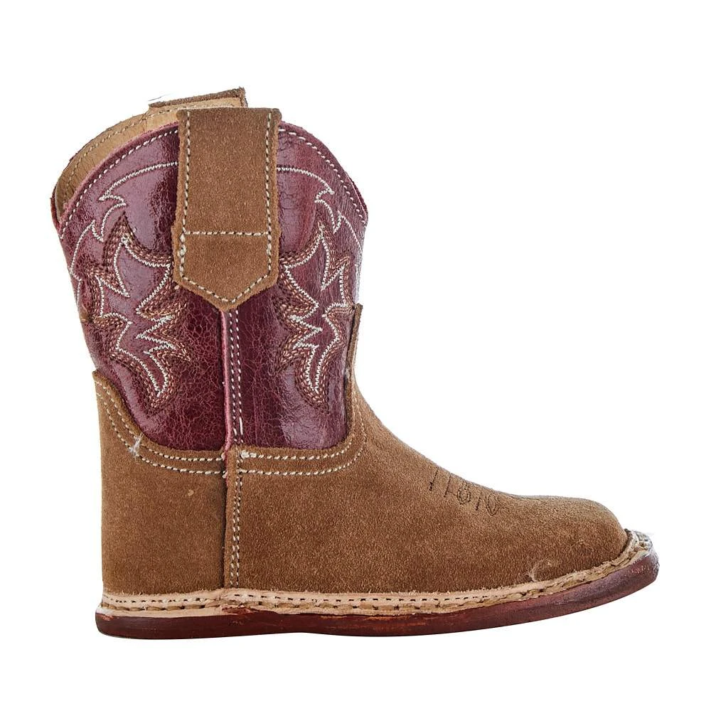 Roper NRS Exclusive Infant Footwear Suede Vamp Red Shaft Cowboy Boot 4 Roper NRS Exclusive Infant Footwear Suede Vamp Red Shaft Cowboy Boot - Image 4