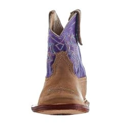 Roper NRS Exclusive Infant Footwear Tan Vamp Purple Shaft Boot -Ariat Sales Store 09 016 0199 0002 5