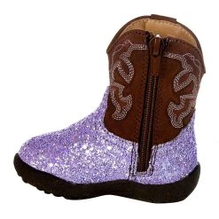 Roper NRS Exclusive Infant Footwear Purple Glitter Boot -Ariat Sales Store 09 016 1225 2962 5