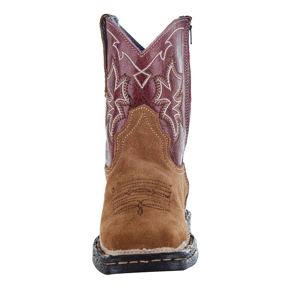 Roper NRS Exclusive Toddler Suede Vamp Red Shaft Cowboy Boots 5 Roper NRS Exclusive Toddler Suede Vamp Red Shaft Cowboy Boots - Image 5