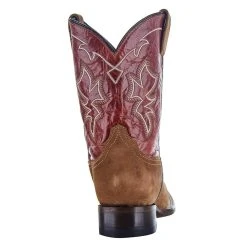 Roper Exclusive Kids Suede Vamp Red Shaft Cowboy Boot -Ariat Sales Store 09 018 0199 0001 3