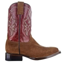 Roper Exclusive Kids Suede Vamp Red Shaft Cowboy Boot -Ariat Sales Store 09 018 0199 0001 4