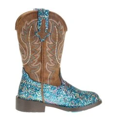 Roper Footwear Toddler Blue Southwest Glitter Vamp Brown Shaft -Ariat Sales Store 09 018 1225 2063 41
