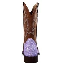 Roper NRS Exclusive Kids Footwear Purple Glitter Cowgirl Boot -Ariat Sales Store 09 018 1225 2962 4