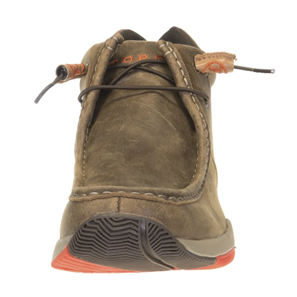 Roper Footwear Men's Clearcut Tan Orange Distressed Leather Casual Shoe 2 Roper Footwear Men's Clearcut Tan Orange Distressed Leather Casual Shoe - Image 2