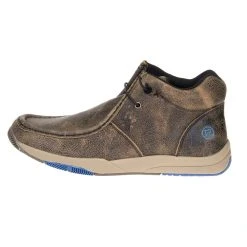 Roper Men's Clearcut Tan Blue Distressed Leather Casual Shoe -Ariat Sales Store 09 020 1662 2601 2