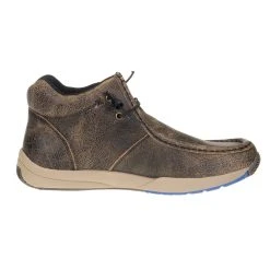 Roper Men's Clearcut Tan Blue Distressed Leather Casual Shoe -Ariat Sales Store 09 020 1662 2601 4