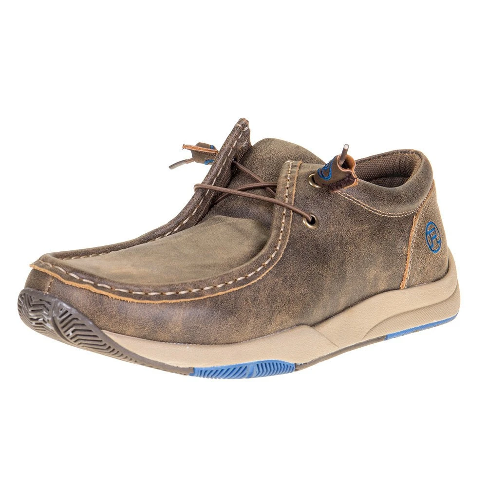 Roper Men's Clearcut Low Brown & Blue Slip On Casual Shoe 2 Roper Men's Clearcut Low Brown & Blue Slip On Casual Shoe - Image 2