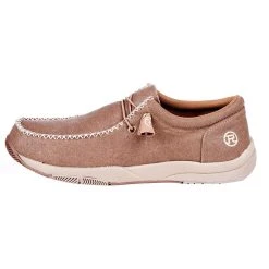 Roper Men`s Clearcut Low Tan Canvas Slip On Casual Shoe -Ariat Sales Store 09 020 1663 2833 31