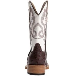 Roper Kid's Brown Ostrich Print Cowboy Boots 8 Roper Kid's Brown Ostrich Print Cowboy Boots -Ariat Sales Store 09 18 1900 0049 4