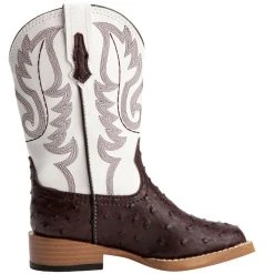 Roper Kid's Brown Ostrich Print Cowboy Boots 9 Roper Kid's Brown Ostrich Print Cowboy Boots -Ariat Sales Store 09 18 1900 0049 5