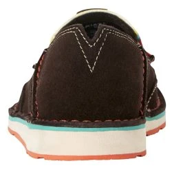 Women's Ariat Cruiser Chocolate Serape Suede Shoes -Ariat Sales Store 10021153 2