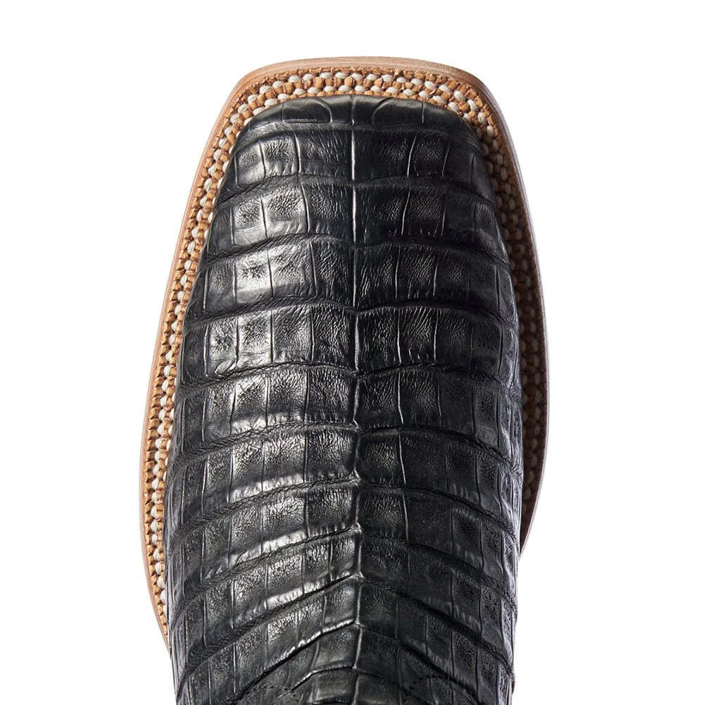 Relentless By Ariat Men's Ariat Relentless Winner Circle Black Caiman 13in. Black Top Cowboy Boot 4 Relentless By Ariat Men's Ariat Relentless Winner Circle Black Caiman 13in. Black Top Cowboy Boot - Image 4