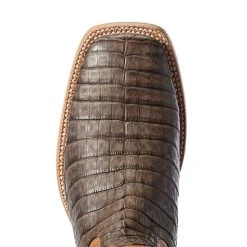 Relentless By Ariat Men's Relentless Winner's Circle Chocolate Caiman Belly 13in. Tough Maple Top -Ariat Sales Store 10031459 3