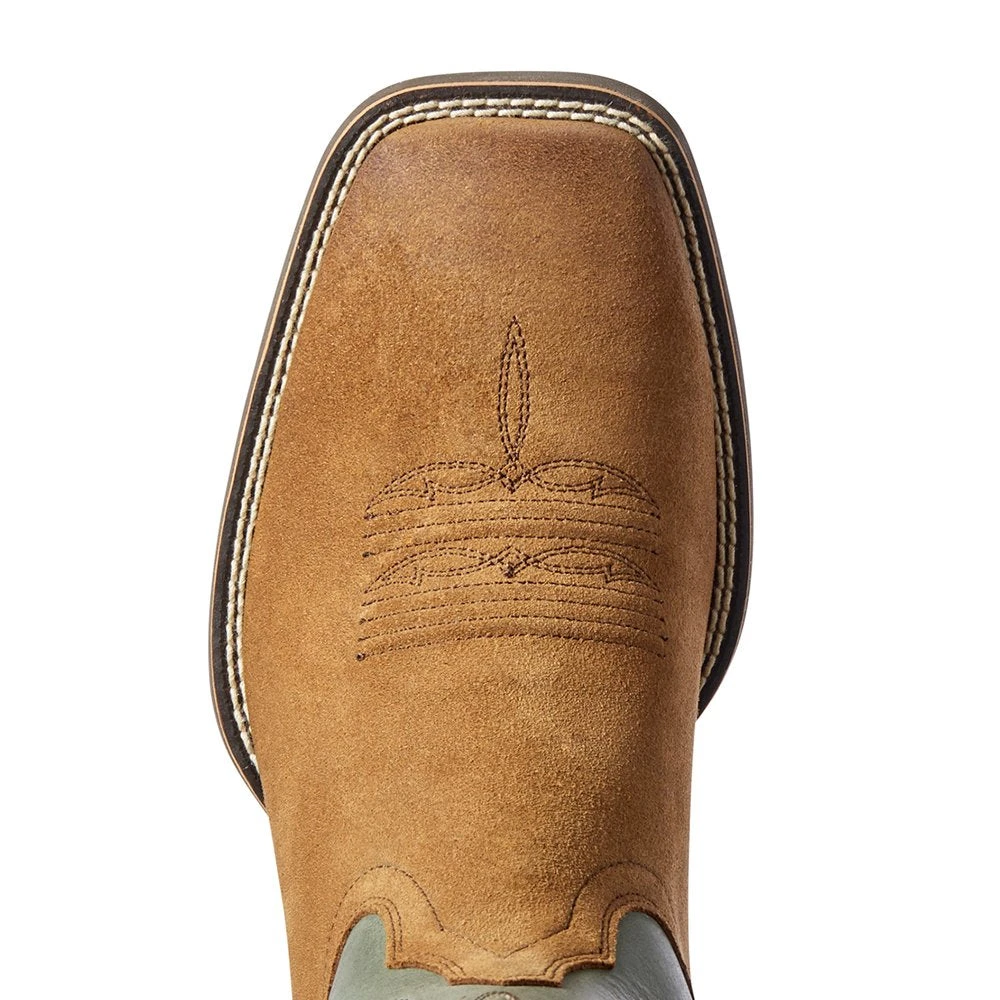 Ariat Men's Ariat Sport Rustler Dark Peanut 13in. Baltic Blue Square Toe Boot 4 Ariat Men's Ariat Sport Rustler Dark Peanut 13in. Baltic Blue Square Toe Boot - Image 4