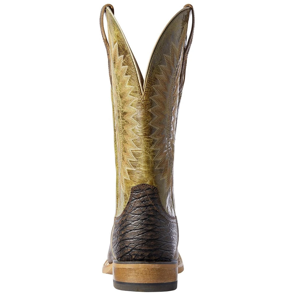 Ariat Men's Relentless Record Setter Tobacco Toffee 13in. Edgy Green Top Cowboy Boot 3 Ariat Men's Relentless Record Setter Tobacco Toffee 13in. Edgy Green Top Cowboy Boot - Image 3
