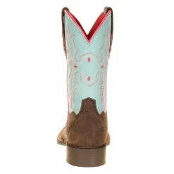 Ariat Kids Bay Brown Bell Blue Kids Square Toe Cowboy Boot -Ariat Sales Store 10031516 6