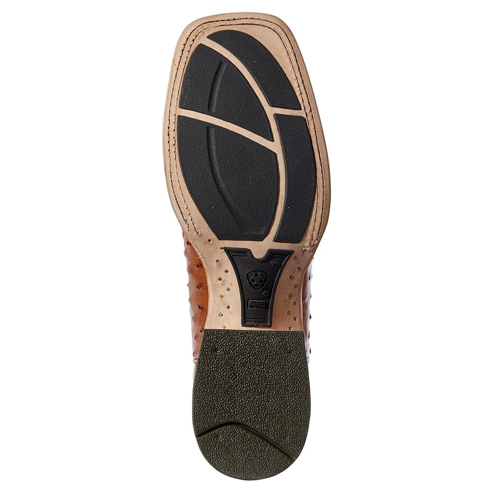 Relentless By Ariat Men's Ariat Barker Brandy Full Quill Ostrich 11in. Autumn Tan Top Cowboy Boots 5 Relentless By Ariat Men's Ariat Barker Brandy Full Quill Ostrich 11in. Autumn Tan Top Cowboy Boots - Image 5