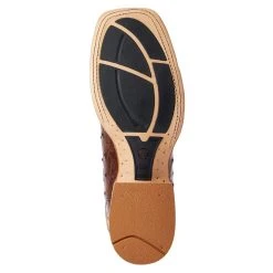 Ariat Men`s Gallup Mocha Full Quill Ostrich 11` Distressed Wheat Top Square Toe Boot -Ariat Sales Store 10034051 vendor 4