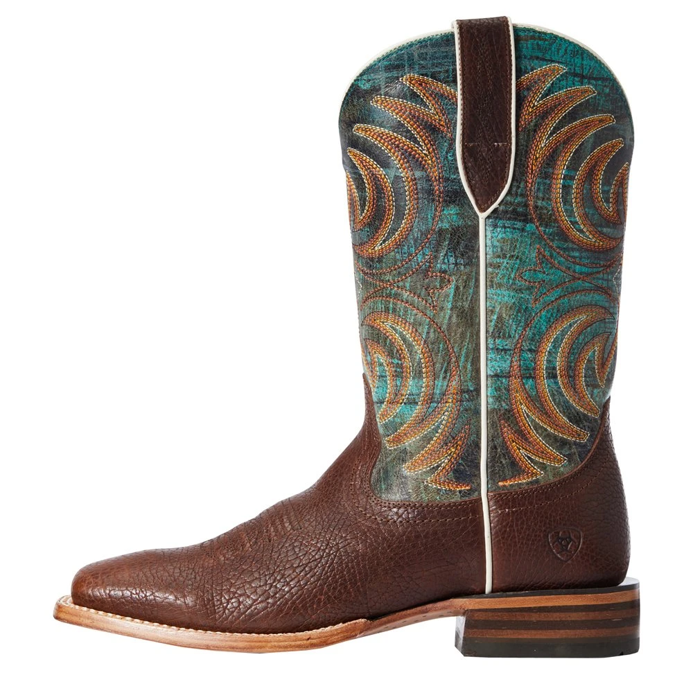 Ariat Men's Storm Bottle Brown 12in. Cool Blue Top Cowboy Boot 2 Ariat Men's Storm Bottle Brown 12in. Cool Blue Top Cowboy Boot - Image 2