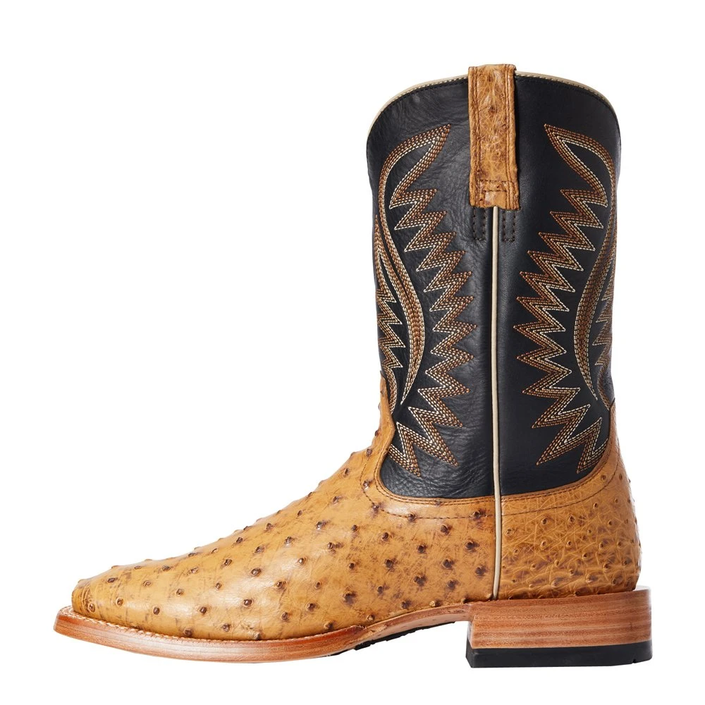 Ariat Mens Tan Full Quill Ostrich 11in Negro Top Cowboy Boot 10034082 2 Ariat Mens Tan Full Quill Ostrich 11in Negro Top Cowboy Boot 10034082 - Image 2