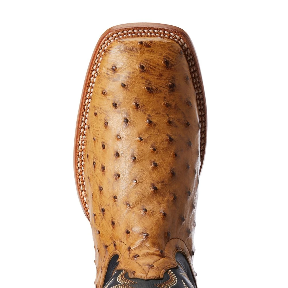 Ariat Mens Tan Full Quill Ostrich 11in Negro Top Cowboy Boot 10034082 4 Ariat Mens Tan Full Quill Ostrich 11in Negro Top Cowboy Boot 10034082 - Image 4