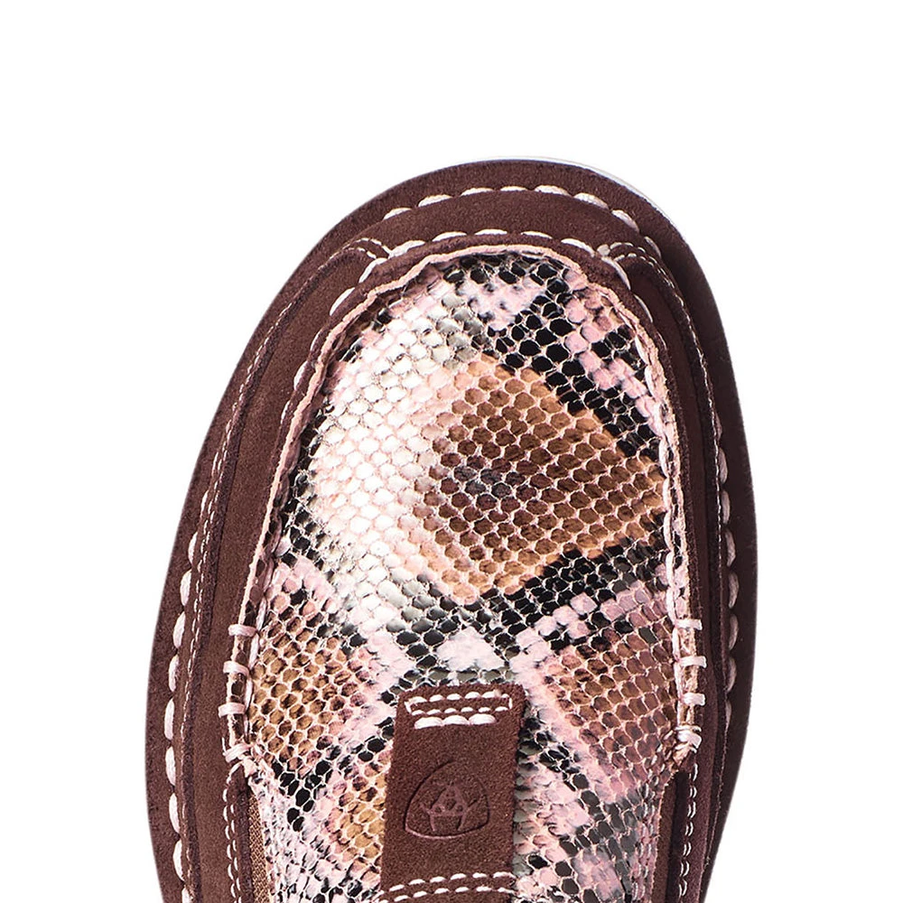 Ariat Womens Coffee Bean Suede Snake Print Cruiser Casual 4 Ariat Womens Coffee Bean Suede Snake Print Cruiser Casual - Image 4