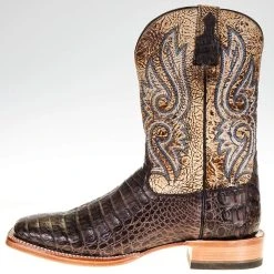 Ariat Men's Relentless Chocolate Caiman Belly 11in. Lion Tan Top Boot 7 Ariat Men's Relentless Chocolate Caiman Belly 11in. Lion Tan Top Boot -Ariat Sales Store 10035922 2