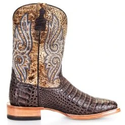 Ariat Men's Relentless Chocolate Caiman Belly 11in. Lion Tan Top Boot 9 Ariat Men's Relentless Chocolate Caiman Belly 11in. Lion Tan Top Boot -Ariat Sales Store 10035922 4