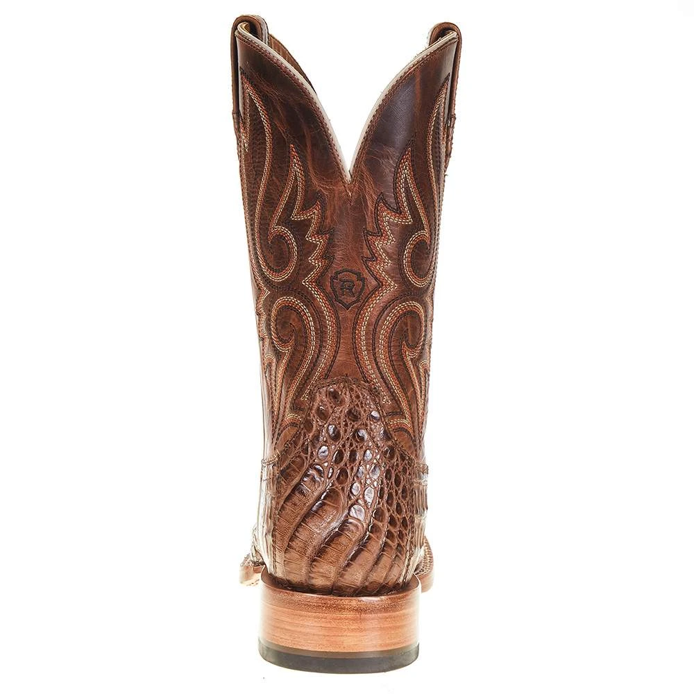 Ariat Men's Relentless Natural Caiman Belly 11in. Carmel Tan Top Boot 4 Ariat Men's Relentless Natural Caiman Belly 11in. Carmel Tan Top Boot - Image 4
