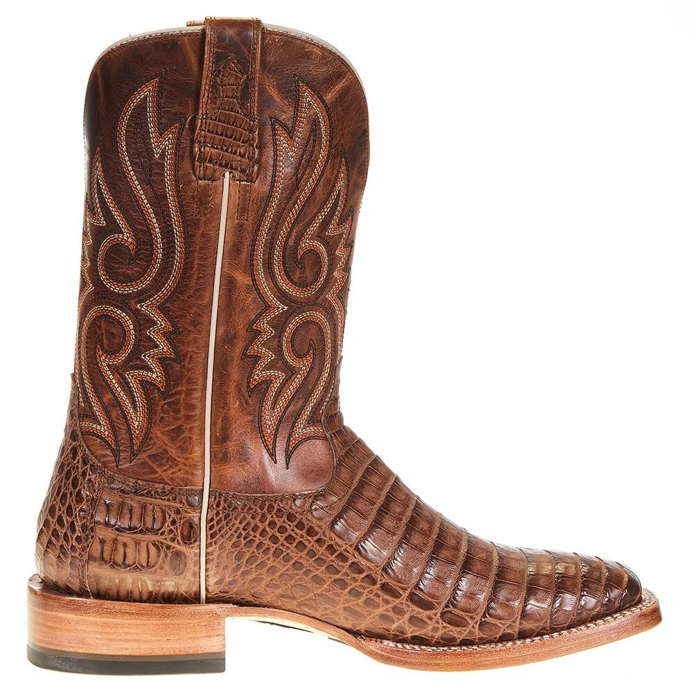 Ariat Men's Relentless Natural Caiman Belly 11in. Carmel Tan Top Boot 5 Ariat Men's Relentless Natural Caiman Belly 11in. Carmel Tan Top Boot - Image 5