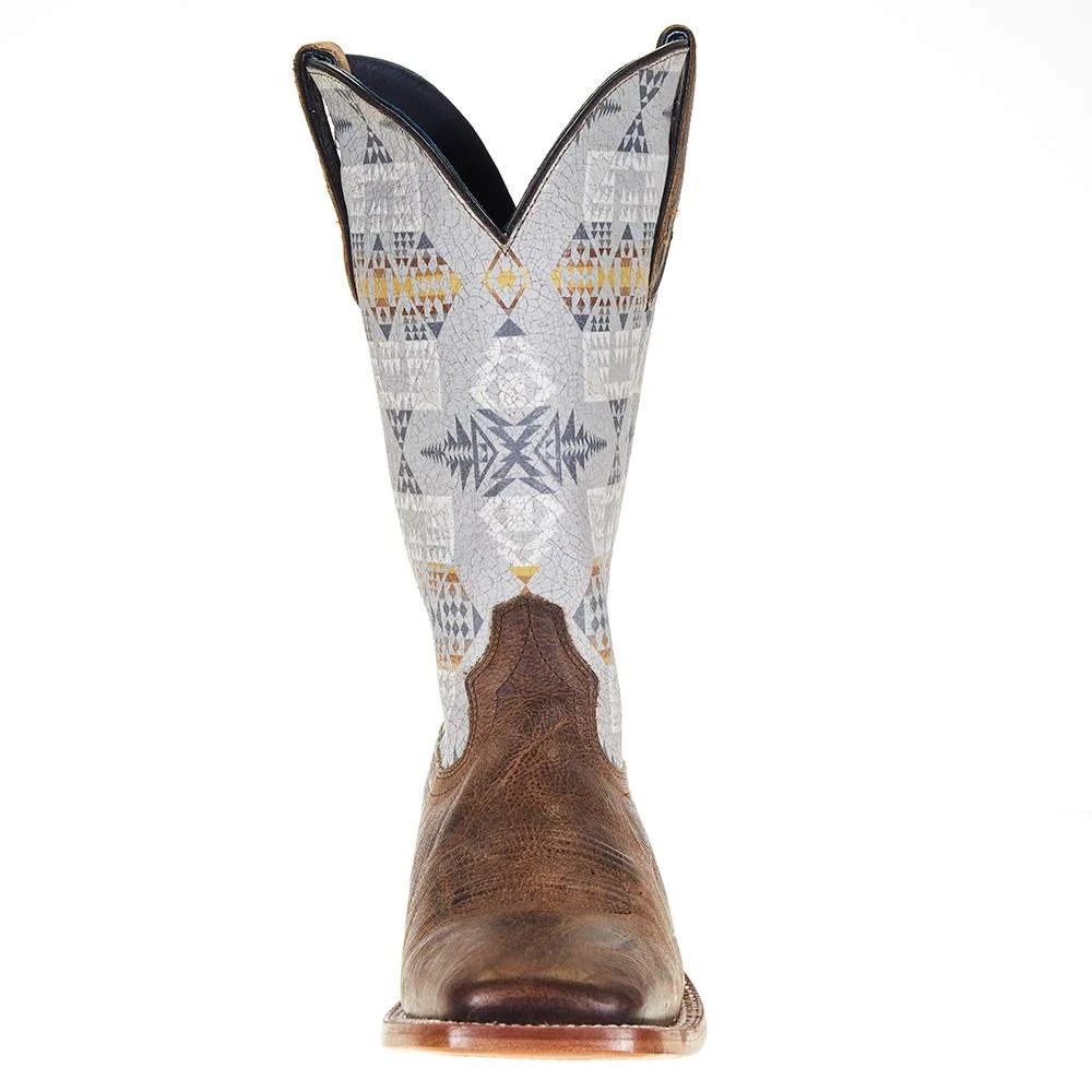 Ariat Men's Ariat Pendleton Circuit Noon Brown 13in. Arrowhead Top Square Toe Boot 2 Ariat Men's Ariat Pendleton Circuit Noon Brown 13in. Arrowhead Top Square Toe Boot - Image 2