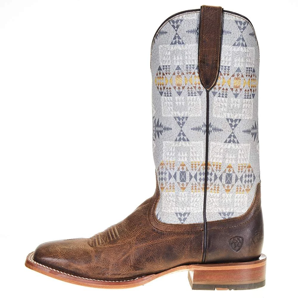 Ariat Men's Ariat Pendleton Circuit Noon Brown 13in. Arrowhead Top Square Toe Boot 3 Ariat Men's Ariat Pendleton Circuit Noon Brown 13in. Arrowhead Top Square Toe Boot - Image 3