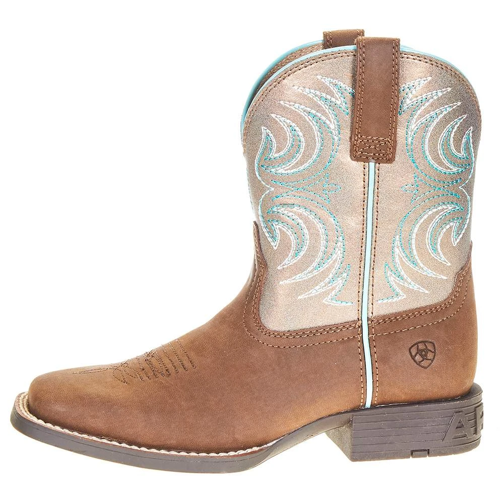Ariat Youth Metallic Bronze Cowboy Boot 3 Ariat Youth Metallic Bronze Cowboy Boot - Image 3