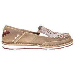 Ariat Women's Ariat Brown Bomber Crackled White Deco Cruiser -Ariat Sales Store 10038485 4