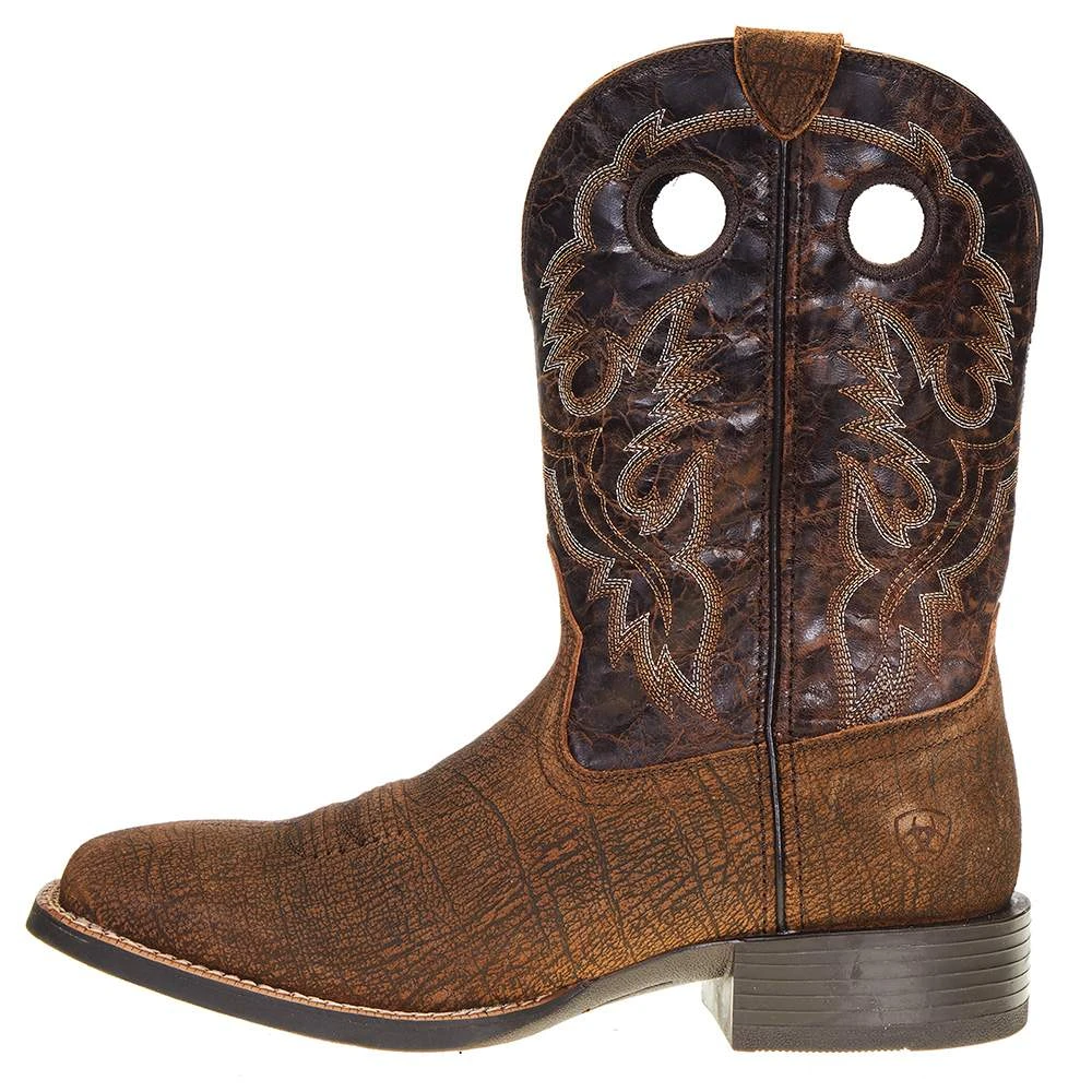 Ariat Men's Sport Buckout Rough Ginger 11in. Rusted Iron Top Square Toe Boot 3 Ariat Men's Sport Buckout Rough Ginger 11in. Rusted Iron Top Square Toe Boot - Image 3
