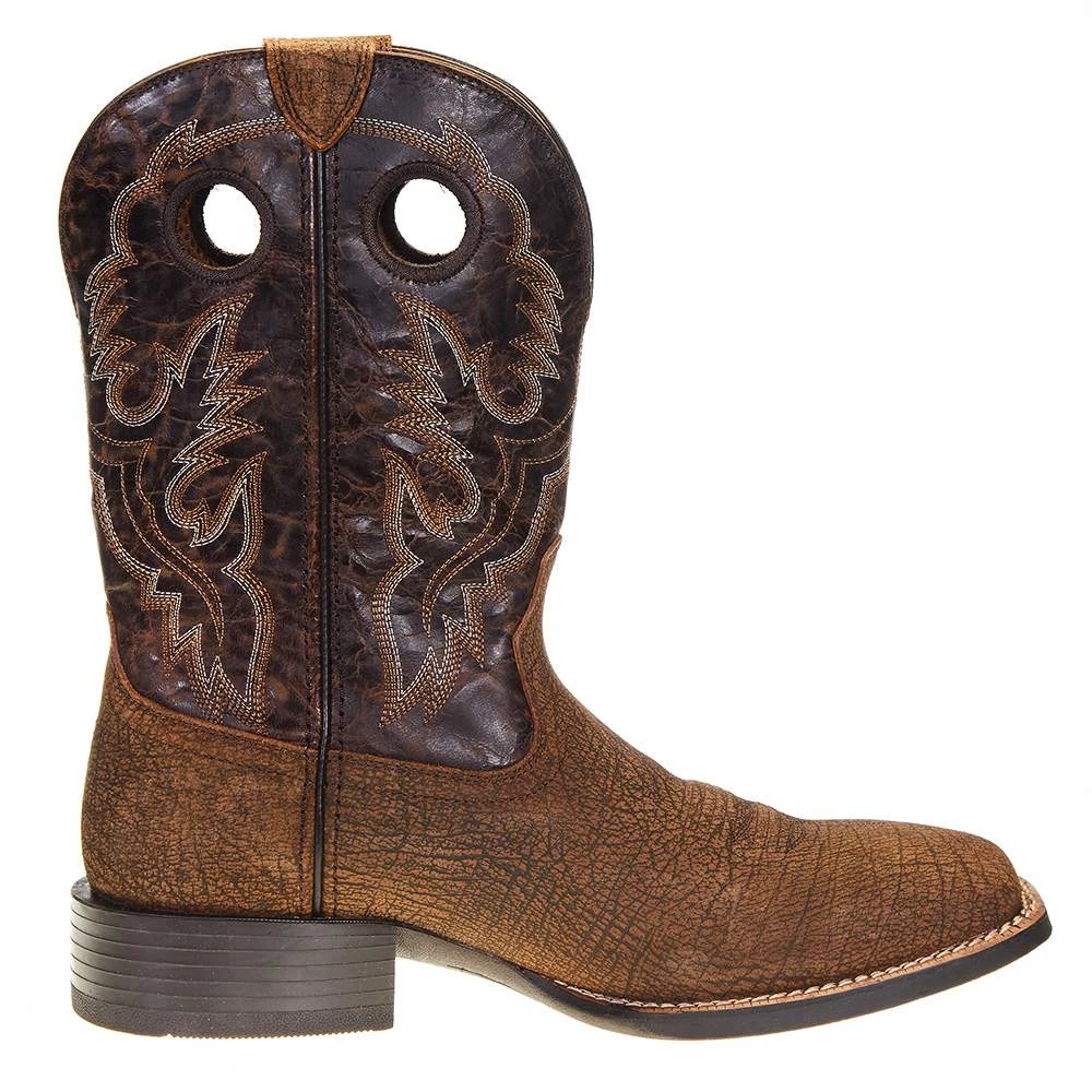 Ariat Men's Sport Buckout Rough Ginger 11in. Rusted Iron Top Square Toe Boot 5 Ariat Men's Sport Buckout Rough Ginger 11in. Rusted Iron Top Square Toe Boot - Image 5
