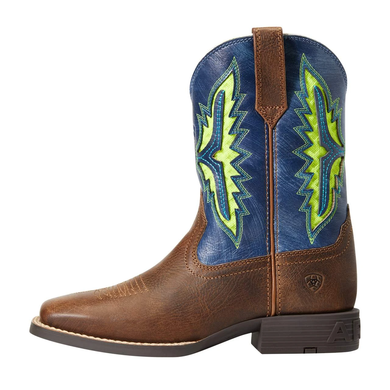 Ariat Youth Koel Venttek Rust And Daring Indigo Cowboy Boot 2 Ariat Youth Koel Venttek Rust And Daring Indigo Cowboy Boot - Image 2