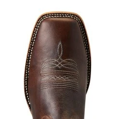 Ariat Men`s Cow Camp Better Brown 11in. Cool Blue Top Square Toe Cowboy Boots -Ariat Sales Store 10040273 3
