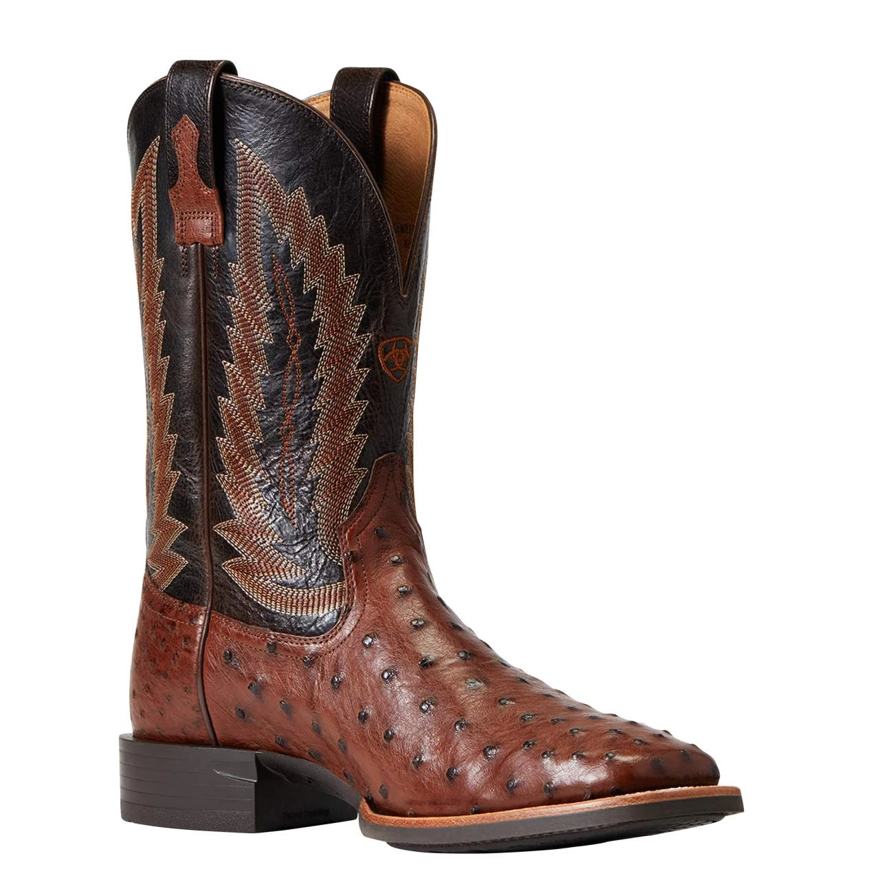Ariat Men`s Quantum Primo Antique Tobac FQ Ostrich 11in. Thunder Brown Top Square Toe Boots 5 Ariat Men`s Quantum Primo Antique Tobac FQ Ostrich 11in. Thunder Brown Top Square Toe Boots - Image 5