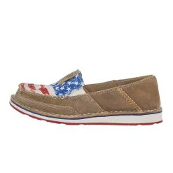 Ariat Womens Crusier Brown Bomber Distressed Flag -Ariat Sales Store 10040359 3