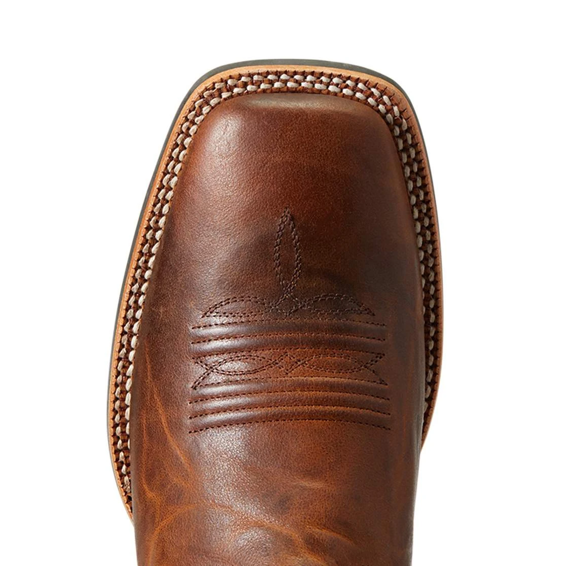 Ariat Men`s Brushrider Penny Brown 13` Coastal Cream Top Square Toe Boots 5 Ariat Men`s Brushrider Penny Brown 13` Coastal Cream Top Square Toe Boots - Image 5