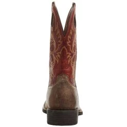 Ariat Mens Sport Rodeo Crazy Crunch Tan 11in Orange Top -Ariat Sales Store 10042402 04
