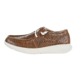 Ariat Women's Brown Floral Emboss Hilo Casual Shoe -Ariat Sales Store 10042508 3