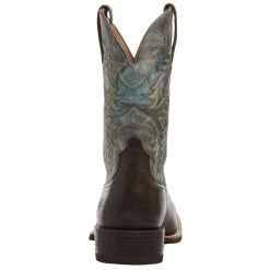 Ariat Men's Sport Latigo Chocolate Brown 11in Stone Blue Top -Ariat Sales Store 10044560 03
