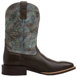 Ariat Men's Sport Latigo Chocolate Brown 11in Stone Blue Top -Ariat Sales Store 10044560 04