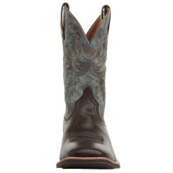 Ariat Men's Sport Latigo Chocolate Brown 11in Stone Blue Top -Ariat Sales Store 10044560 05