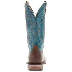Ariat Men's Ricochet Aged Tan Mystic Teal Square Toe -Ariat Sales Store 10044568 04